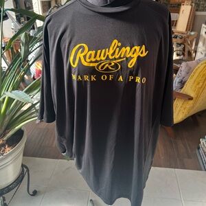 Rawlings Black and Gold Men's performance T-shirt size 3XL